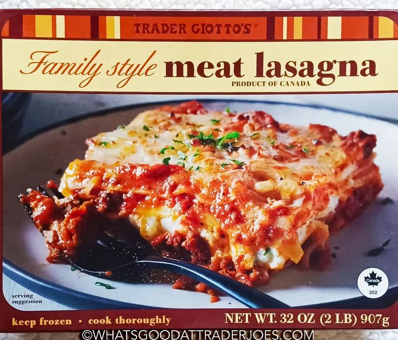 Trader Joe's Family Style Meat Lasagna