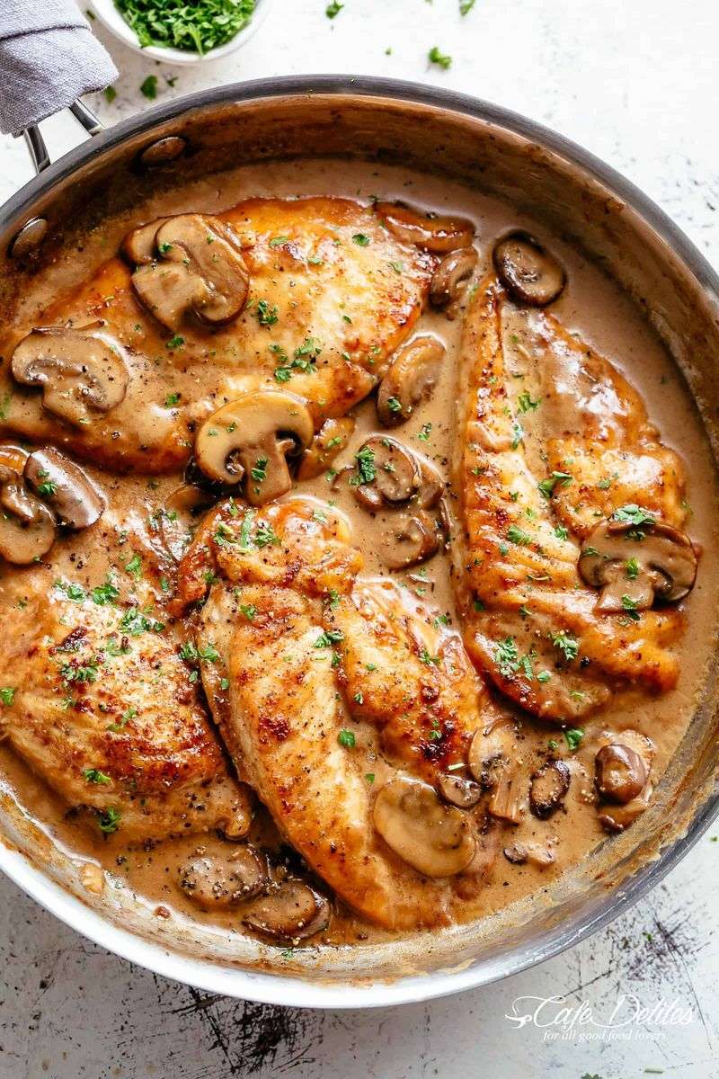 Chicken Marsala With Creamy Mushrooms