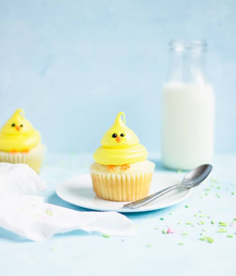 Marshmallow Chick Cupcakes