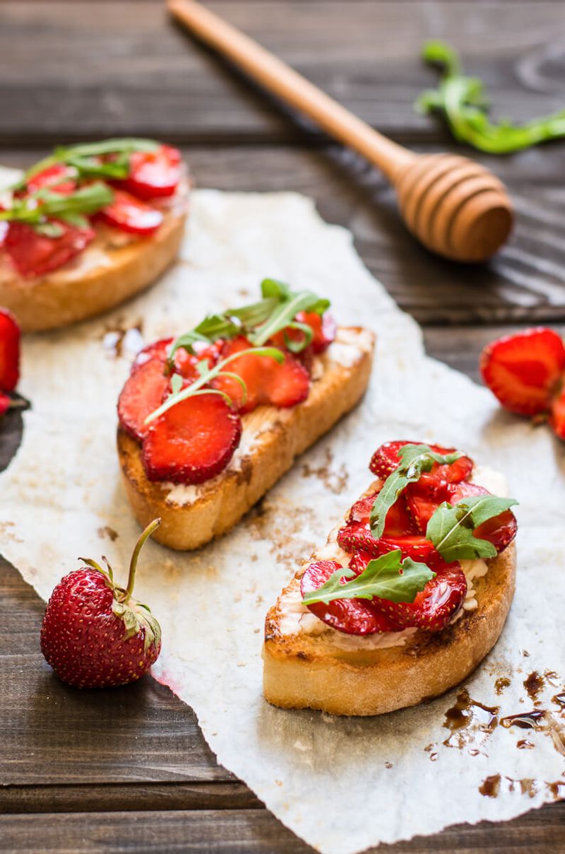 Strawberry Basil Bruschetta