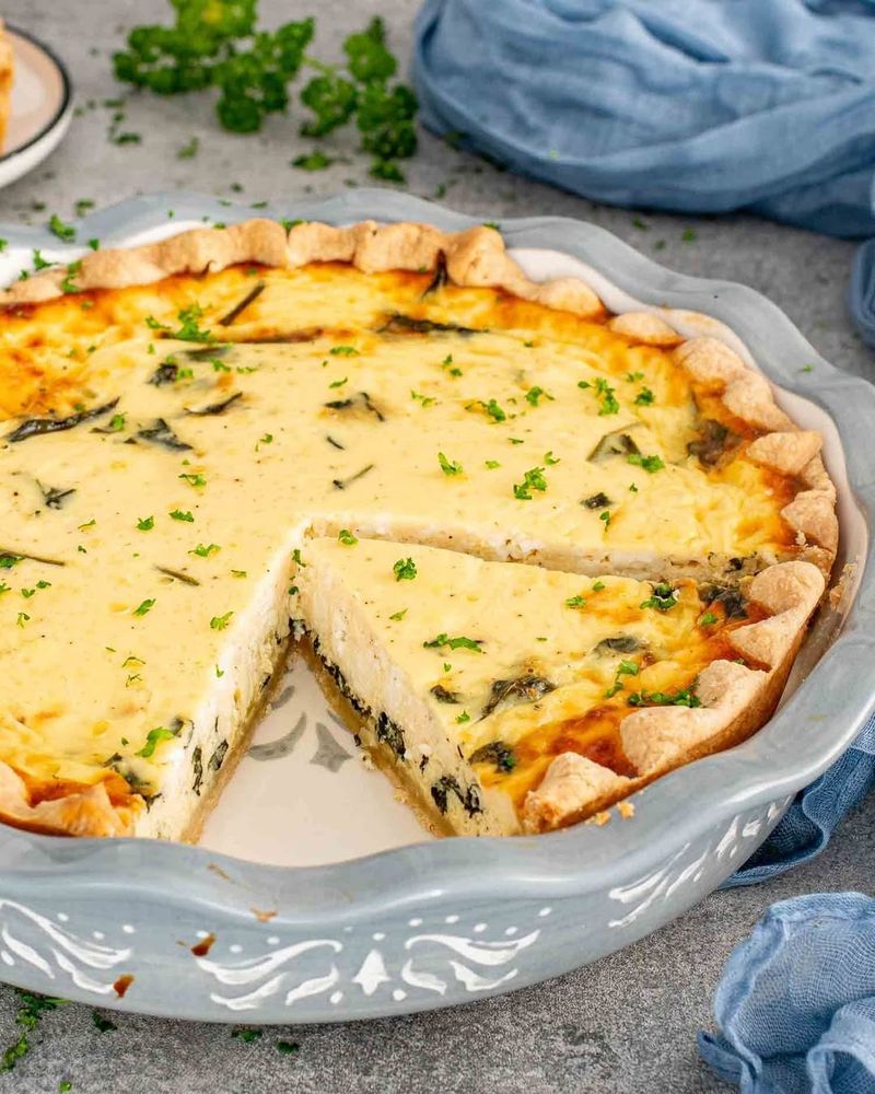 Spinach And Feta Quiche