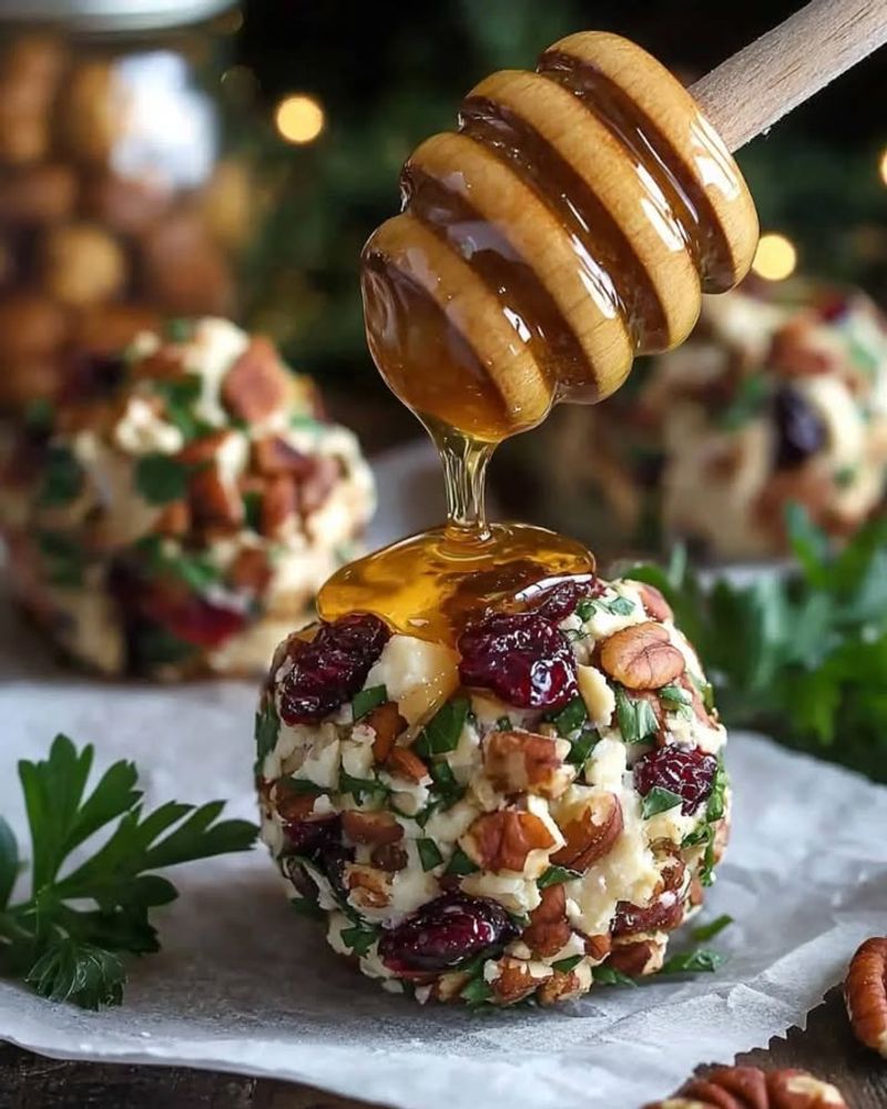 Cherry And Almond Goat Cheese Balls