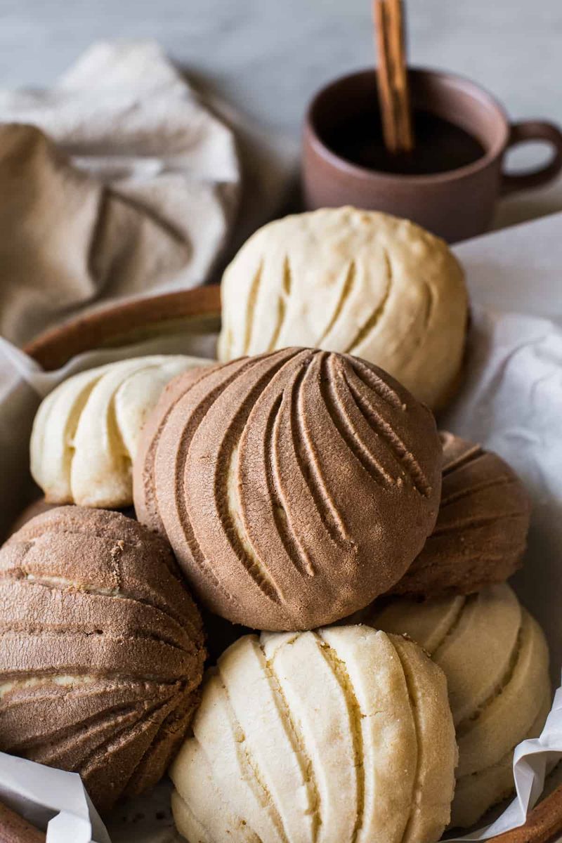 Sweet Conchas (Mexican Sweet Bread)