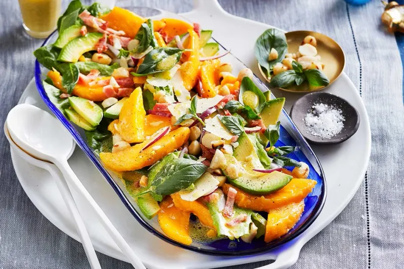 Roasted Macadamia And Mango Salad