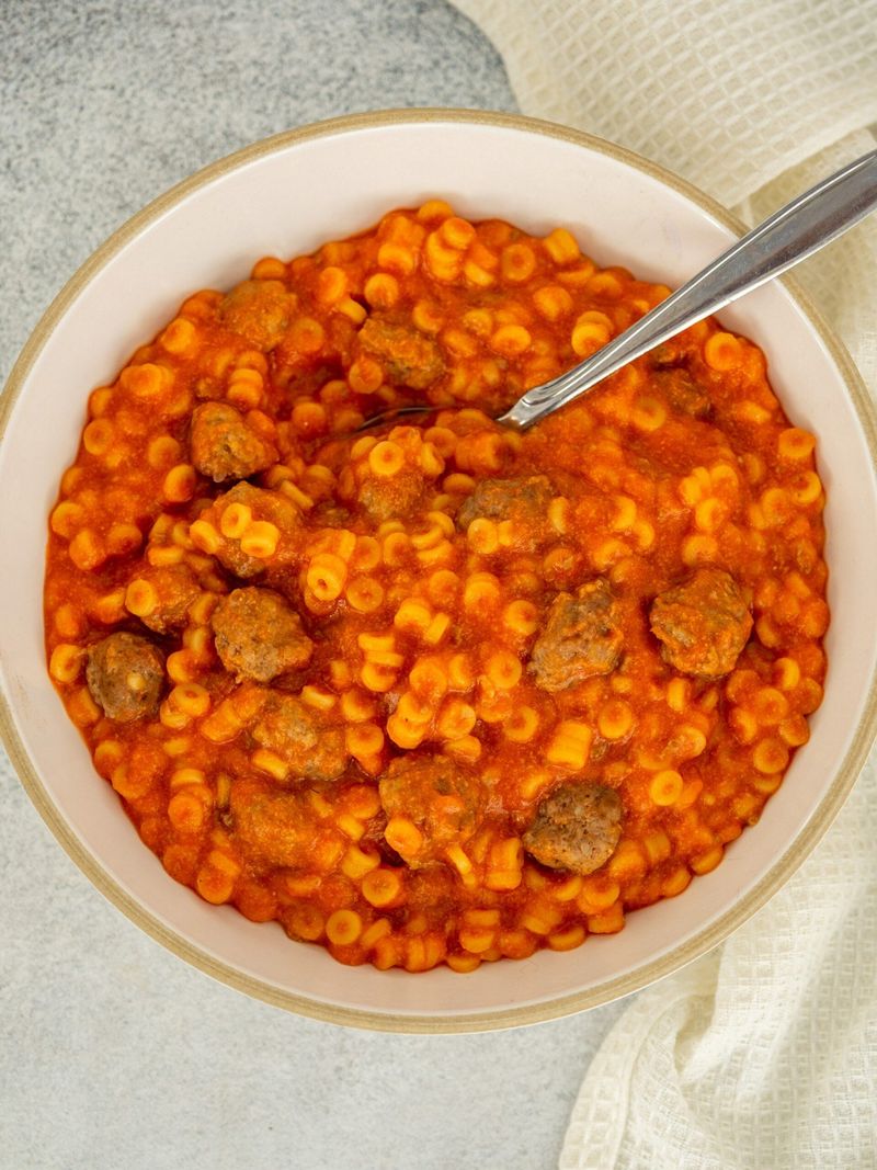 Canned SpaghettiOs With Meatballs