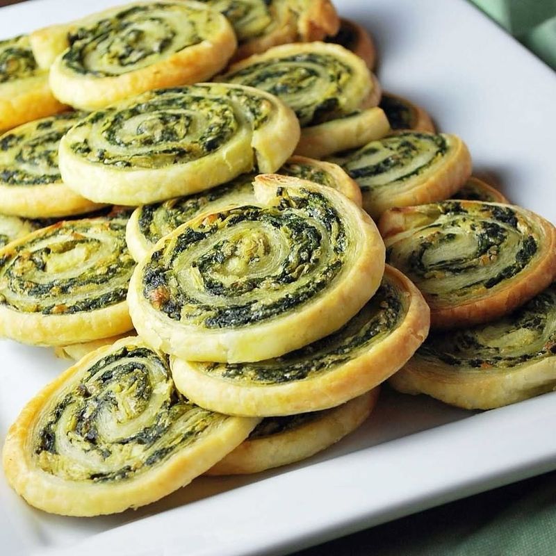 Blue Cheese And Pear Pinwheels
