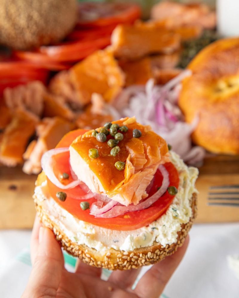Smoked Salmon Bagels