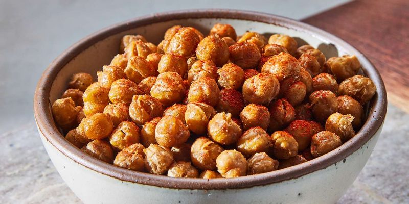 Chili-Lime Roasted Chickpeas