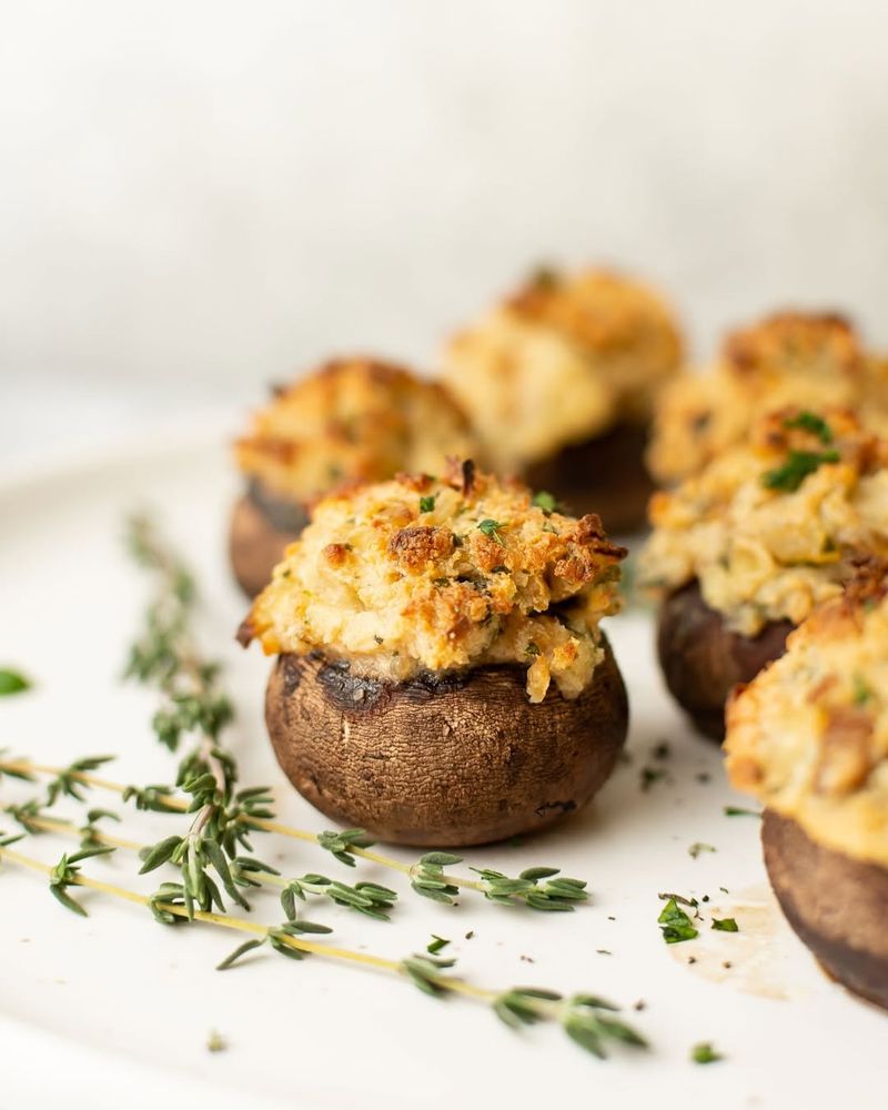 Herbed Cheese Stuffed Mushrooms