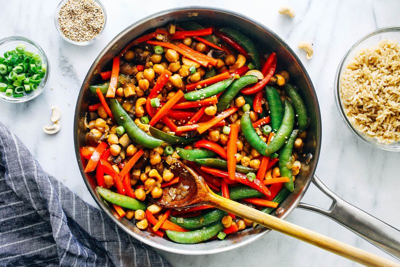 Chickpea And Veggie Stir-Fry