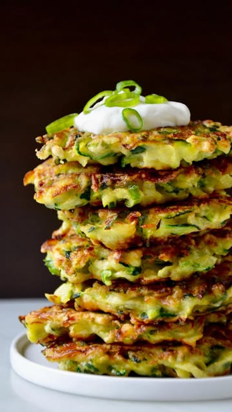 Mayo Zucchini Fritters