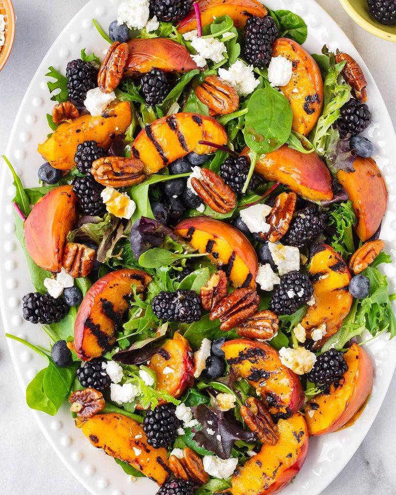 Grilled Peach Salad
