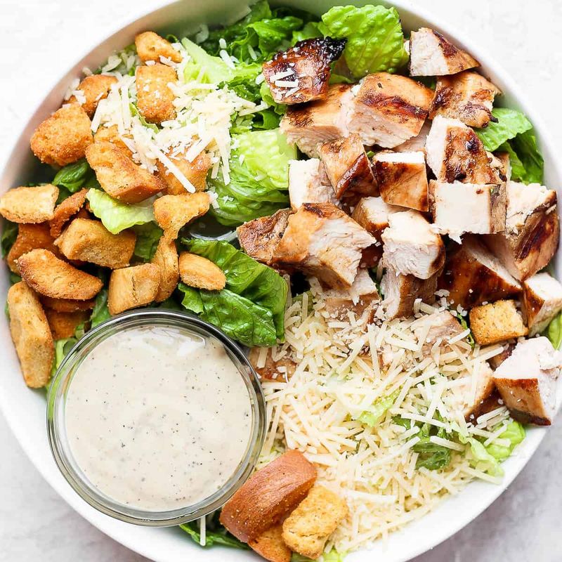 Giant Chicken Caesar Salad