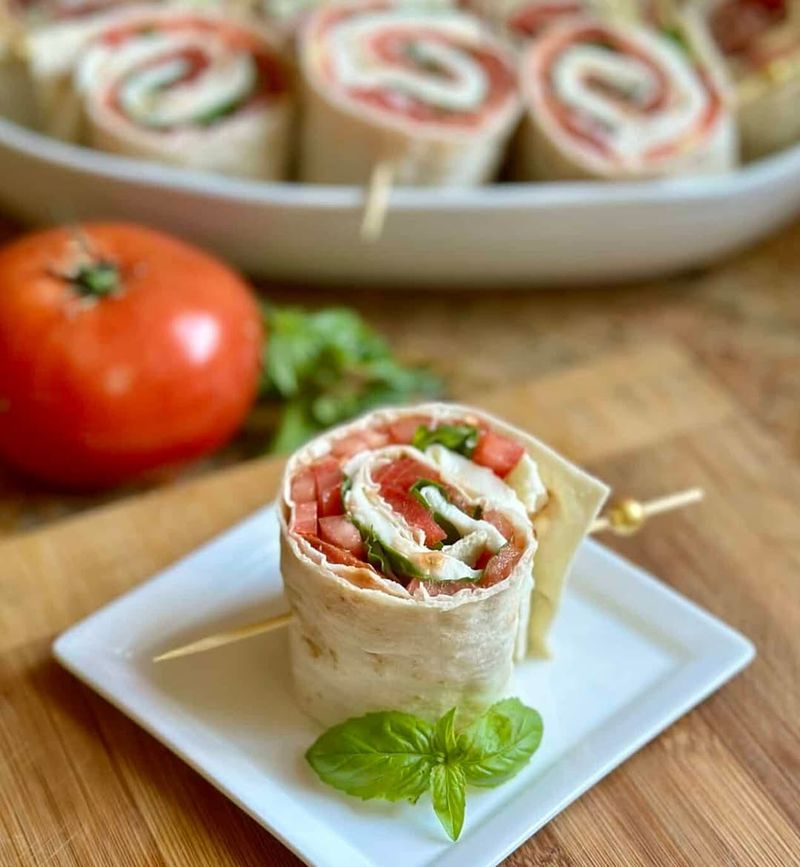 Italian Caprese Pinwheels