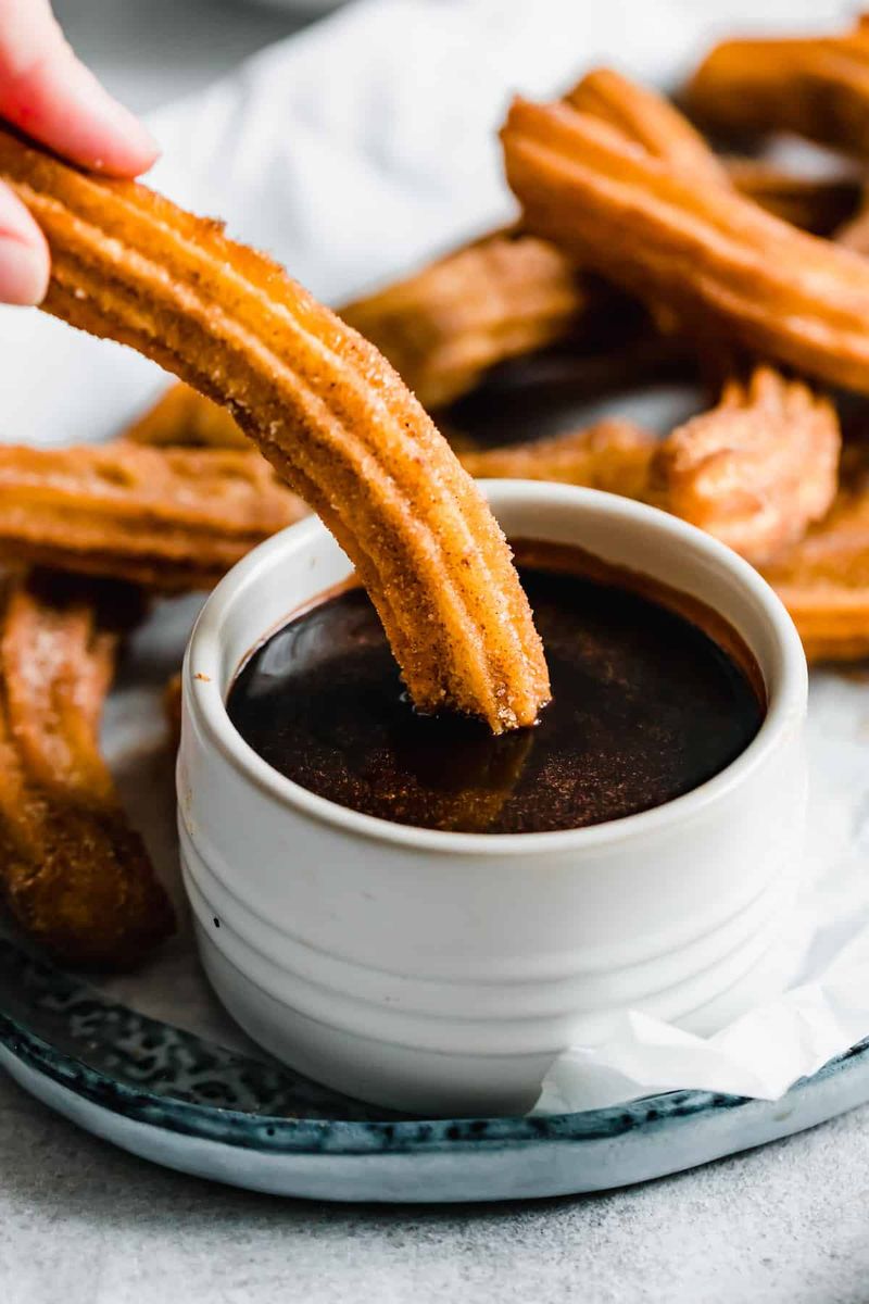 Churros With Spiced Chocolate Sauce