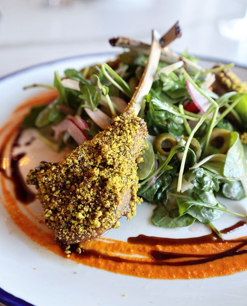 Pistachio-Crusted Lamb Chops