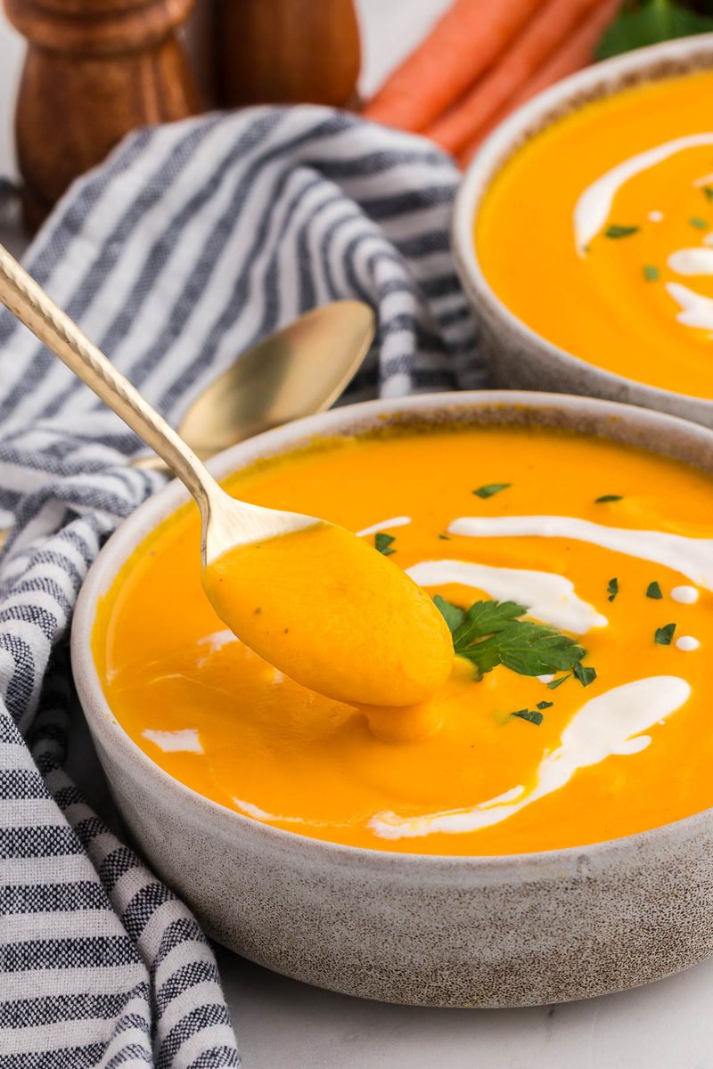 Roasted Carrot And Ginger Soup