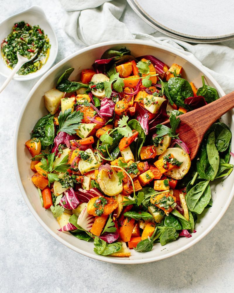 Roasted Root Vegetable Bowls