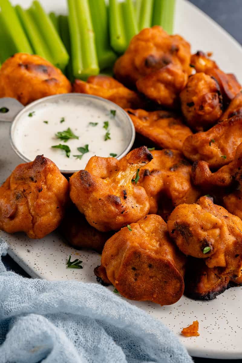 Crispy Buffalo Cauliflower Wings