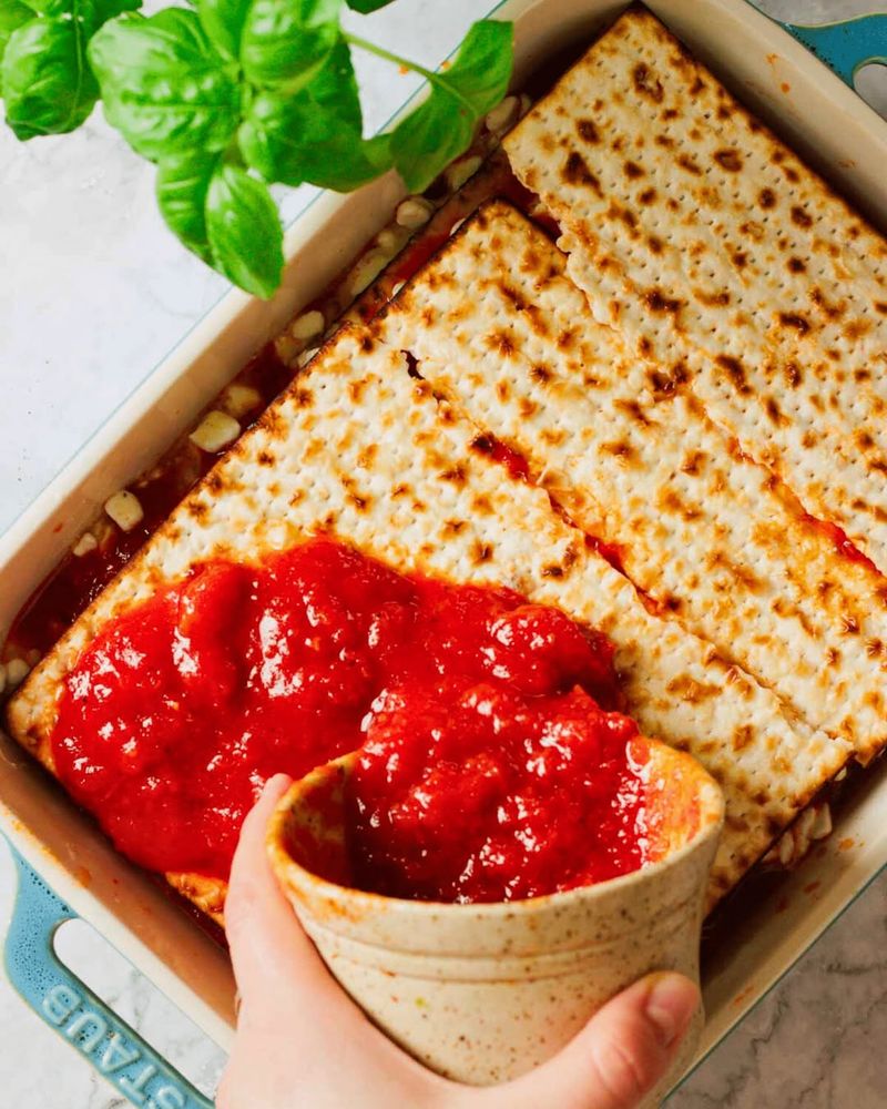 Matzo Lasagna Layers