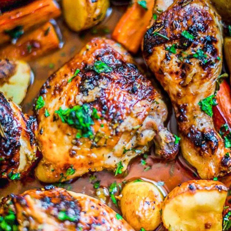 Sheet Pan Honey Garlic Chicken