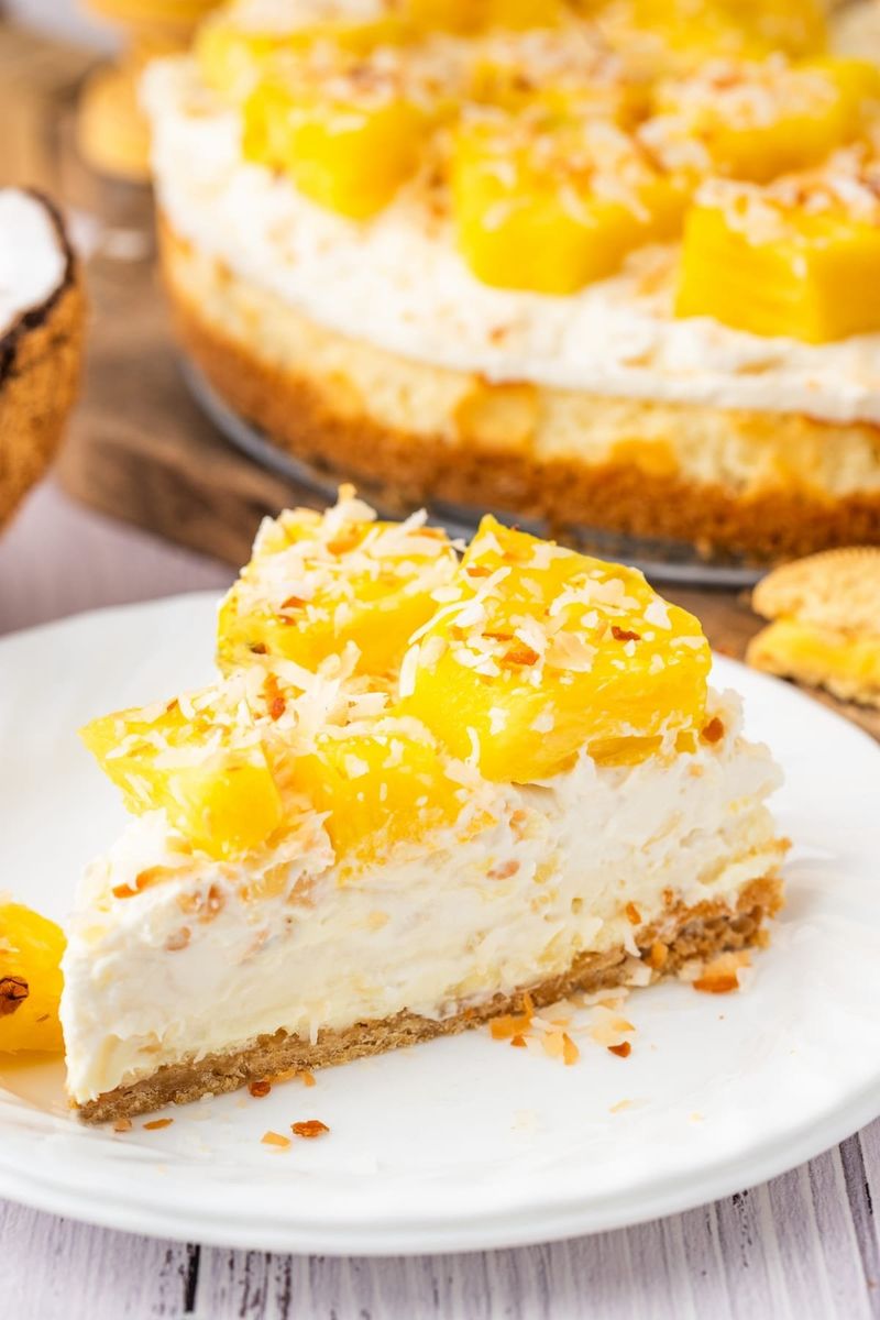 Pineapple Coconut Cheesecake