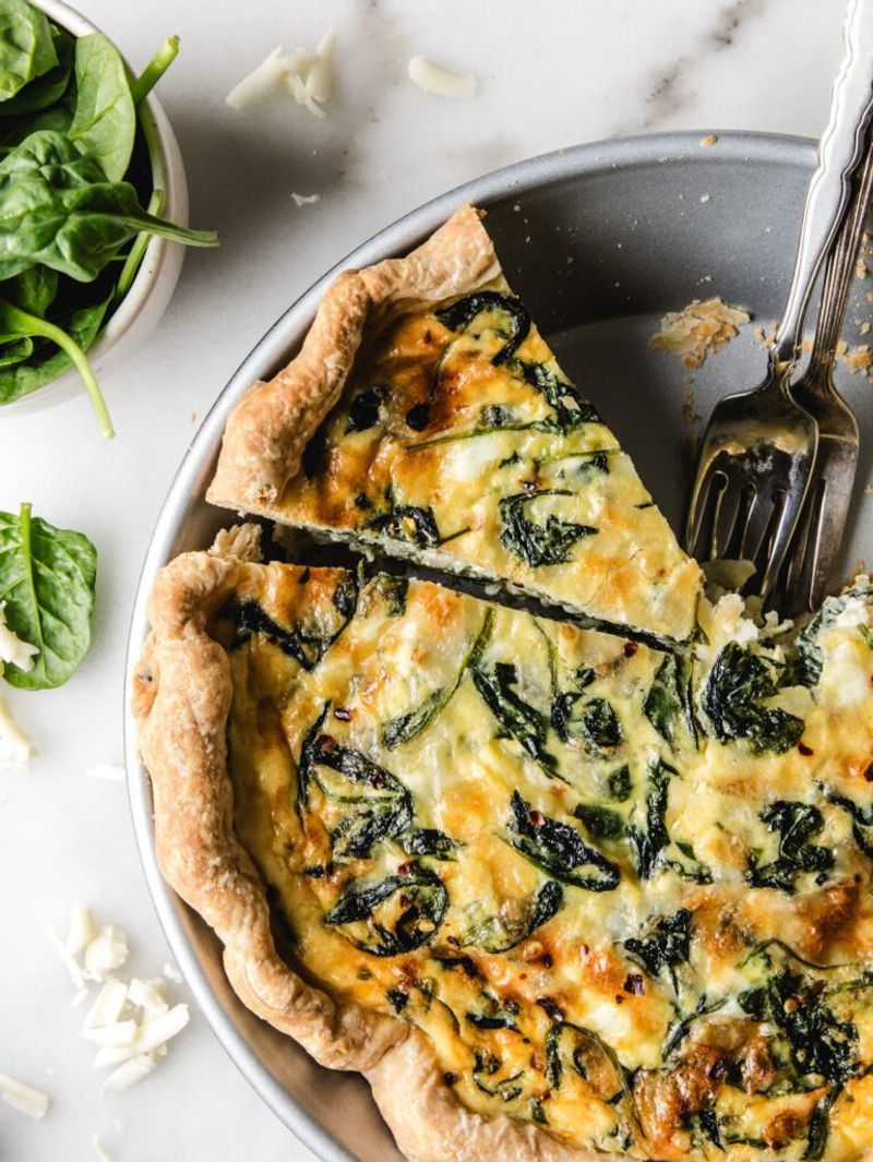 Spinach And Gruyère Quiche