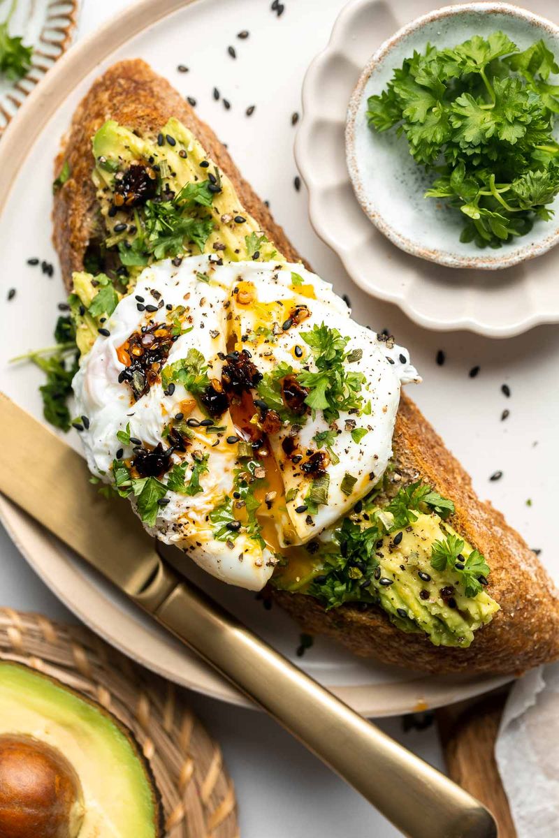 Avocado Toast With Poached Egg
