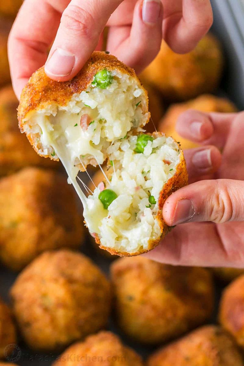 Pea & Parmesan Arancini Balls
