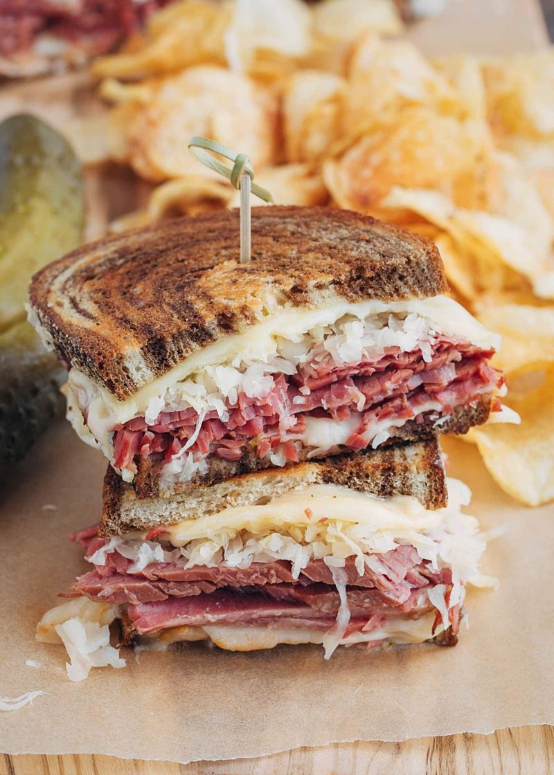 Corned Beef And Swiss On Rye