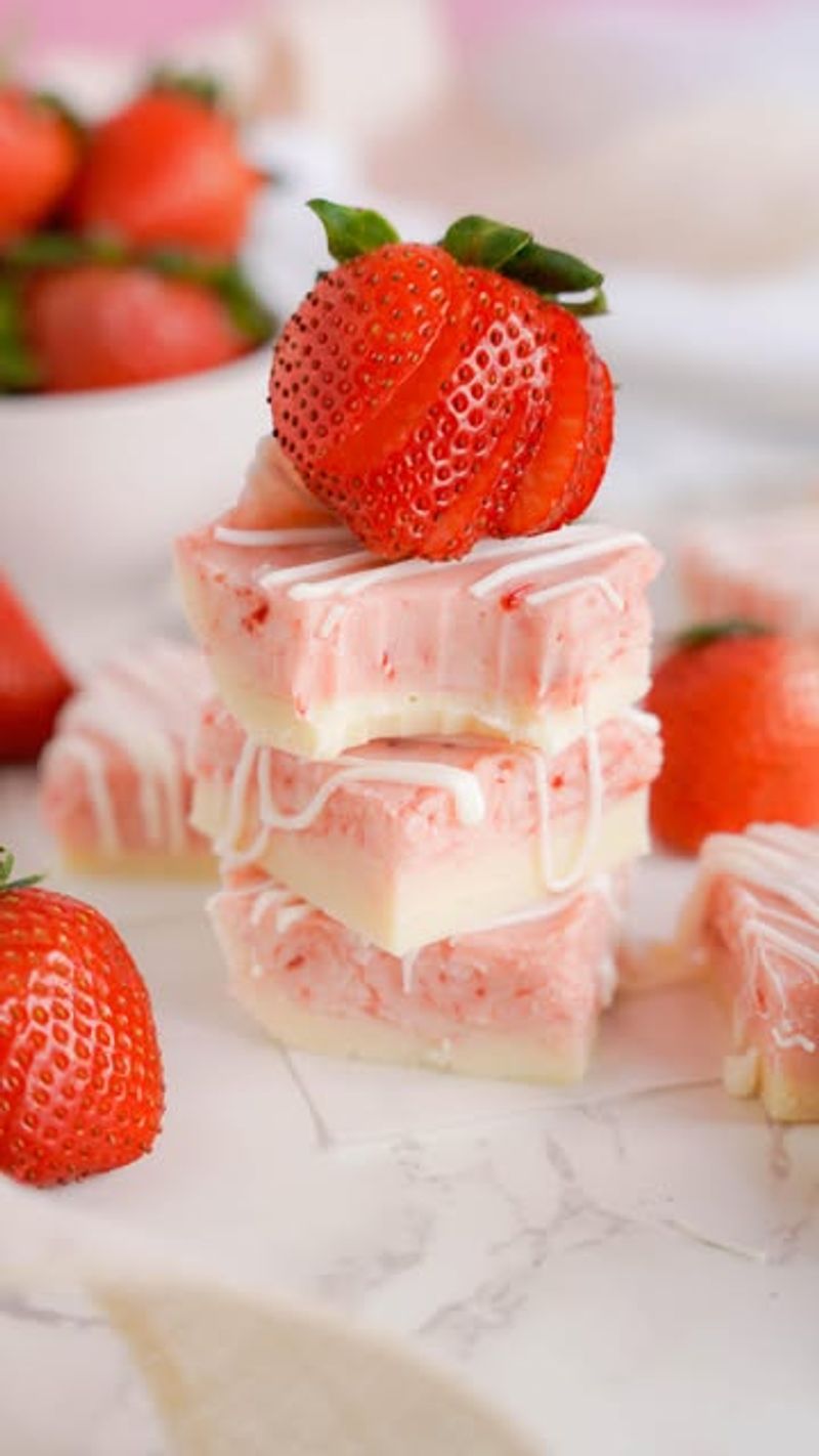 Strawberry Cream Fudge