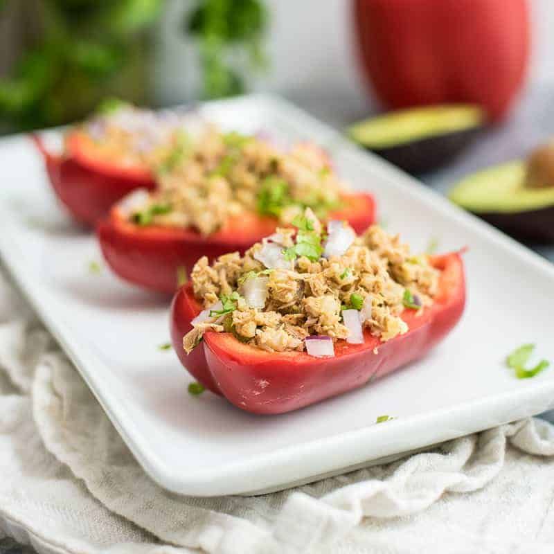 Tuna-Stuffed Mini Peppers