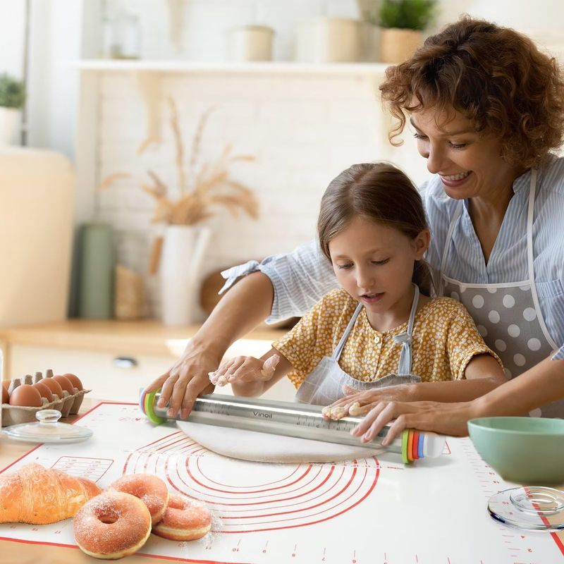 Rolling Out Dough For Cookies or Pizza