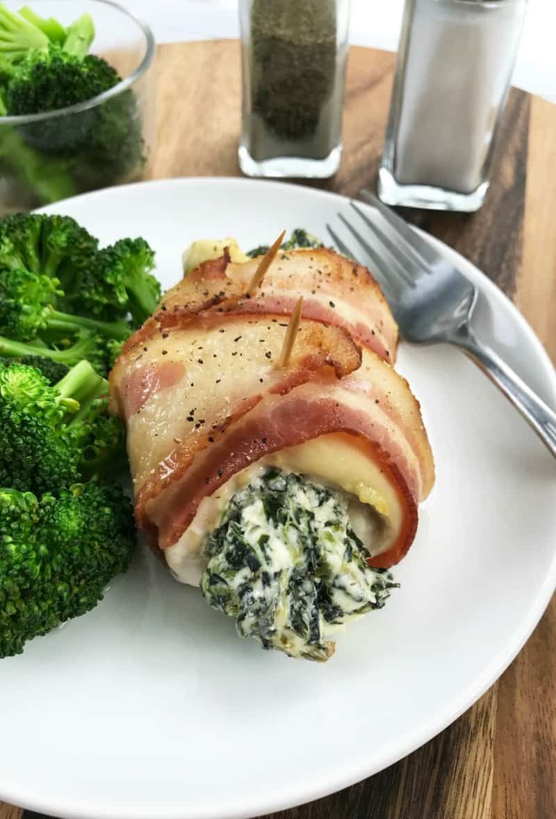 Bacon-Wrapped Stuffed Chicken Breast