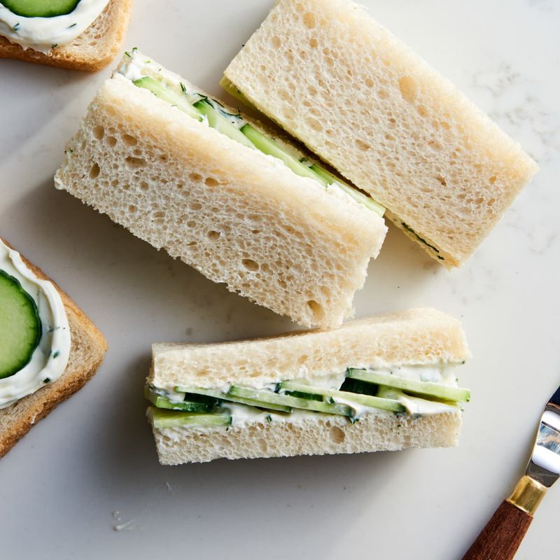 Cucumber-Dill Tea Sandwich