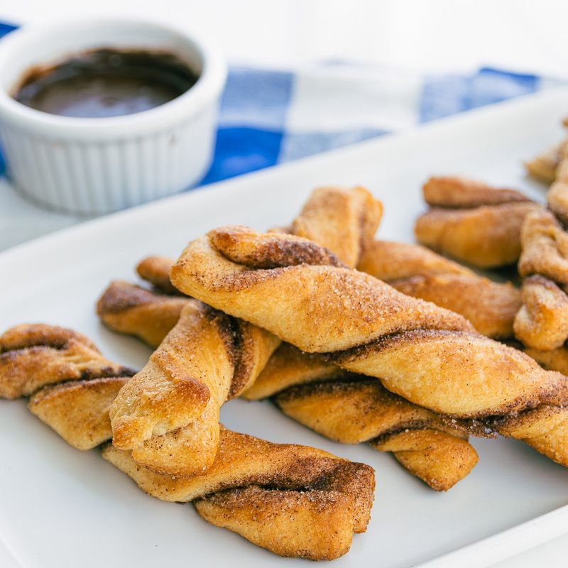 Cinnamon Sugar Crescent Churros