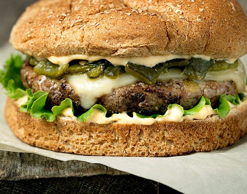 Roasted Poblano Peppers And Pepper Jack