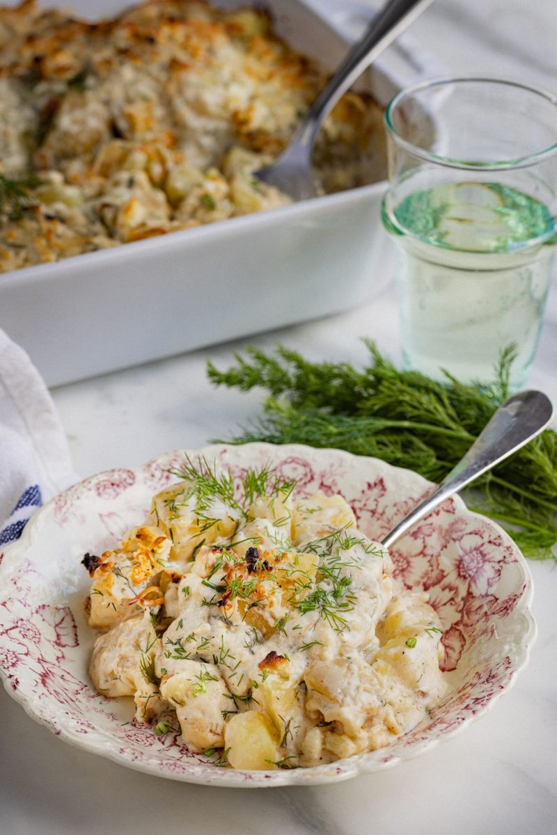 Creamy Dill Potato Casserole