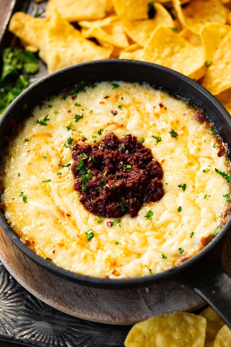 Queso Fundido With Chorizo