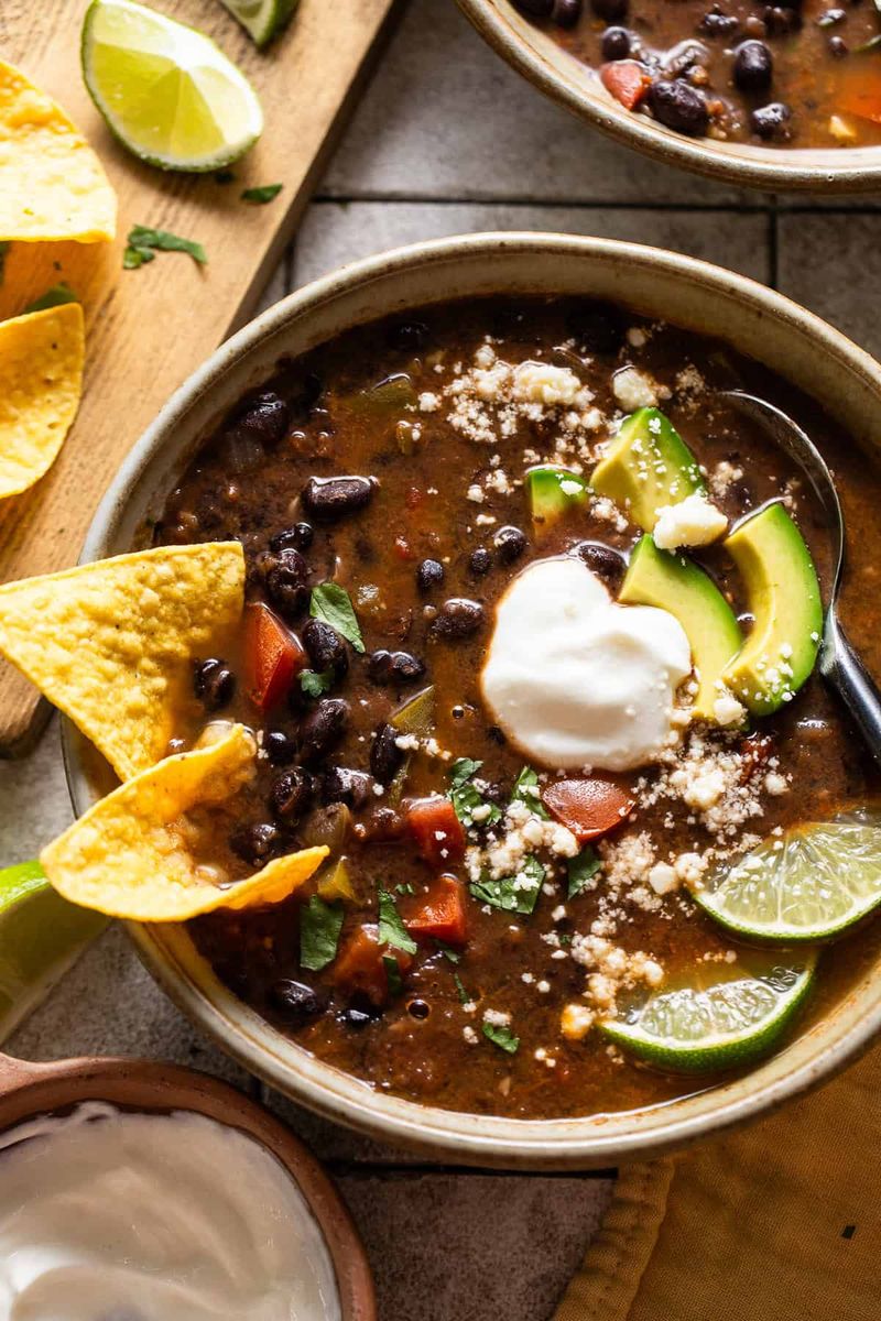 Chipotle Lime Black Bean Soup