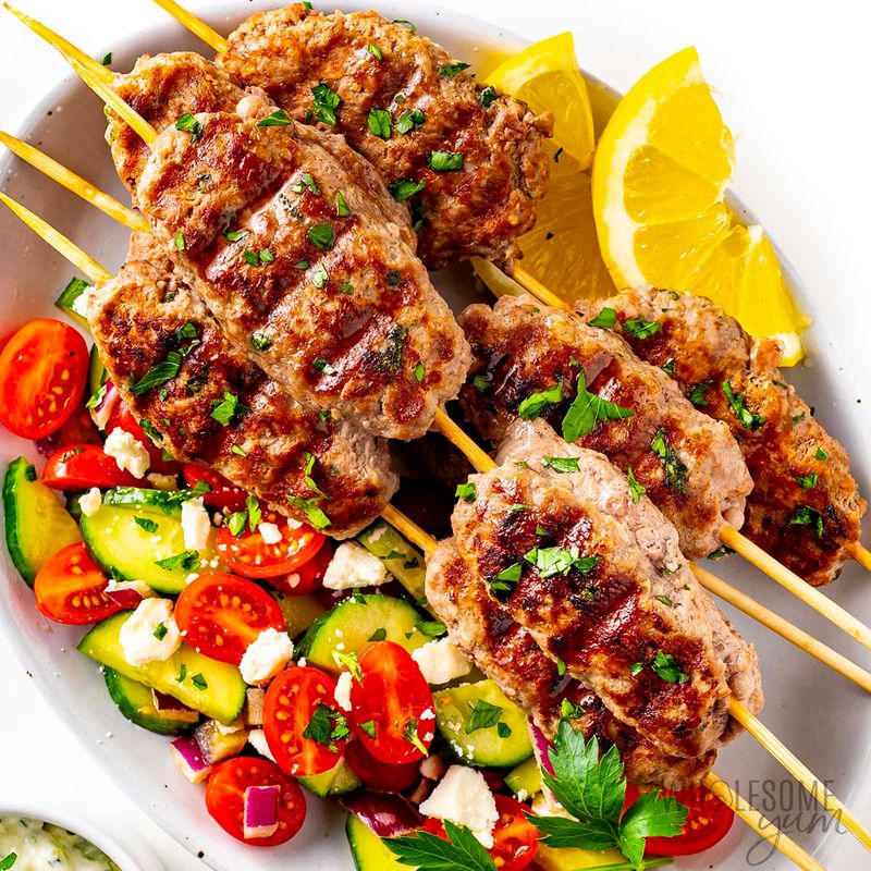 Lamb And Mint Kebabs