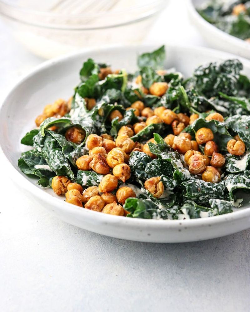 Roasted Chickpea Caesar Salad