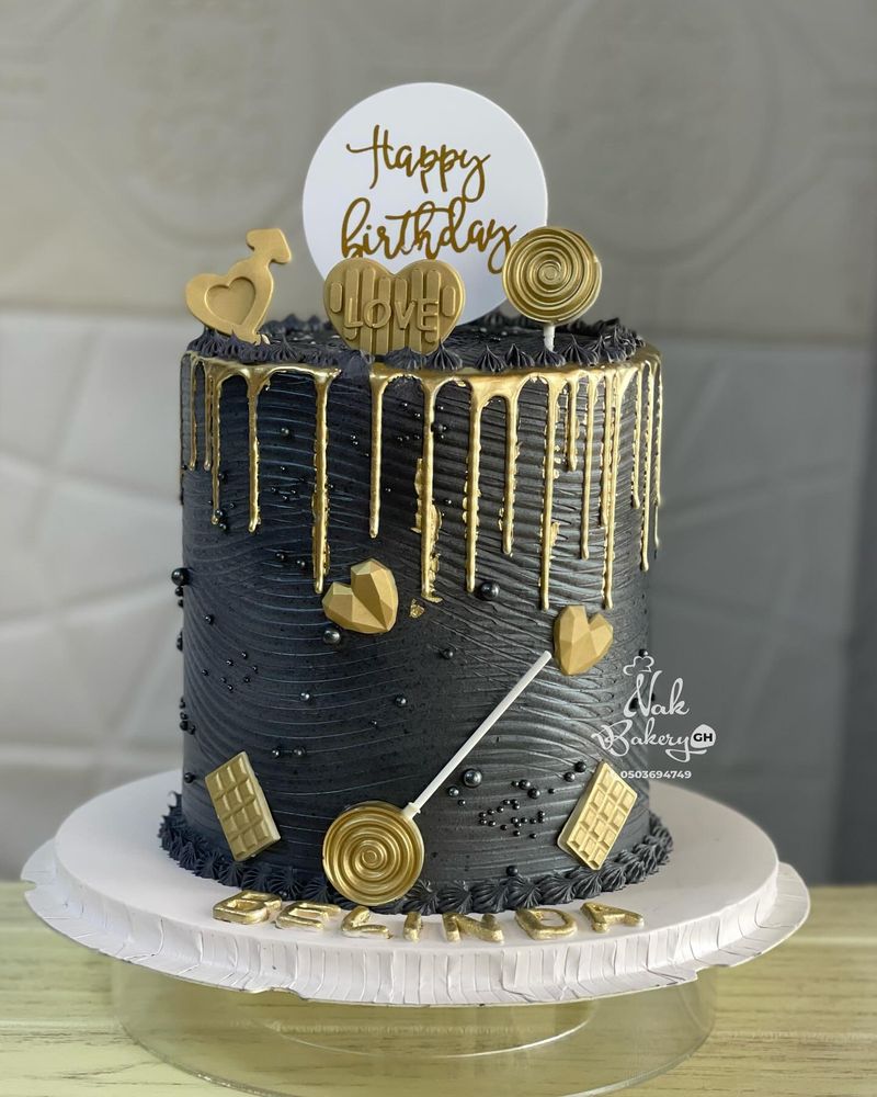 Dripping Gold Luxe Cake