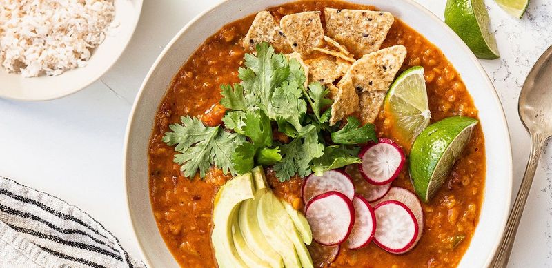 Chipotle Lentil Tortilla Soup