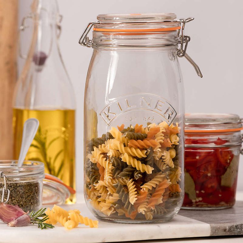Clip-Top Jars For Easy Pouring And Sealing