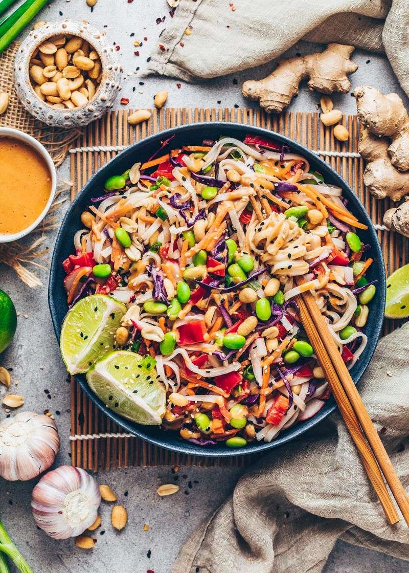 Thai-Inspired Peanut Noodle Salad