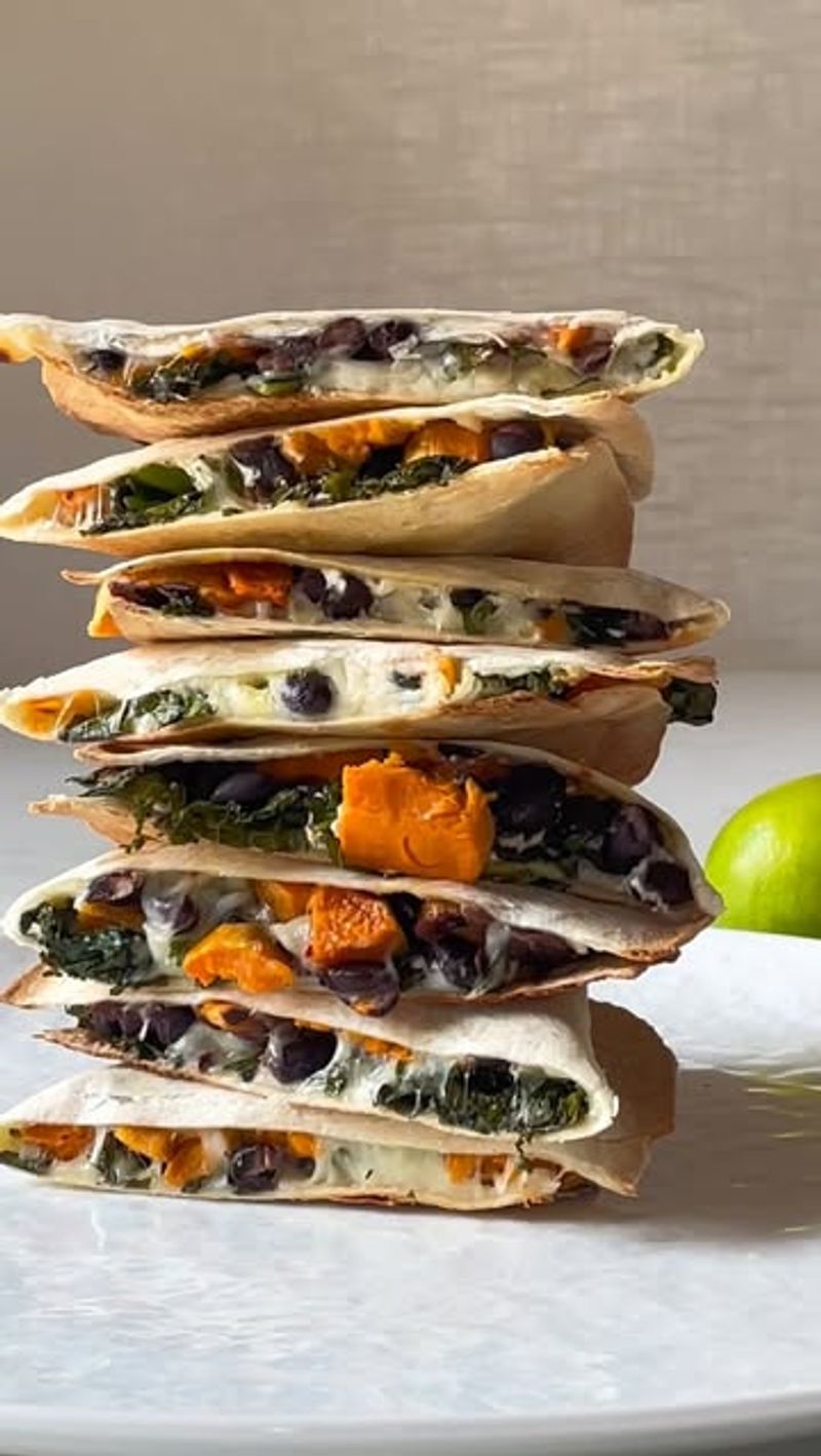Sweet Potato and Black Bean Quesadillas