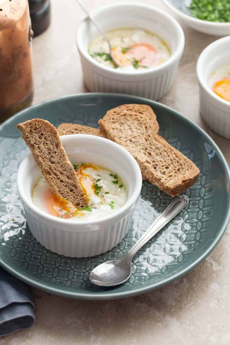 Herb-Stuffed Baked Eggs