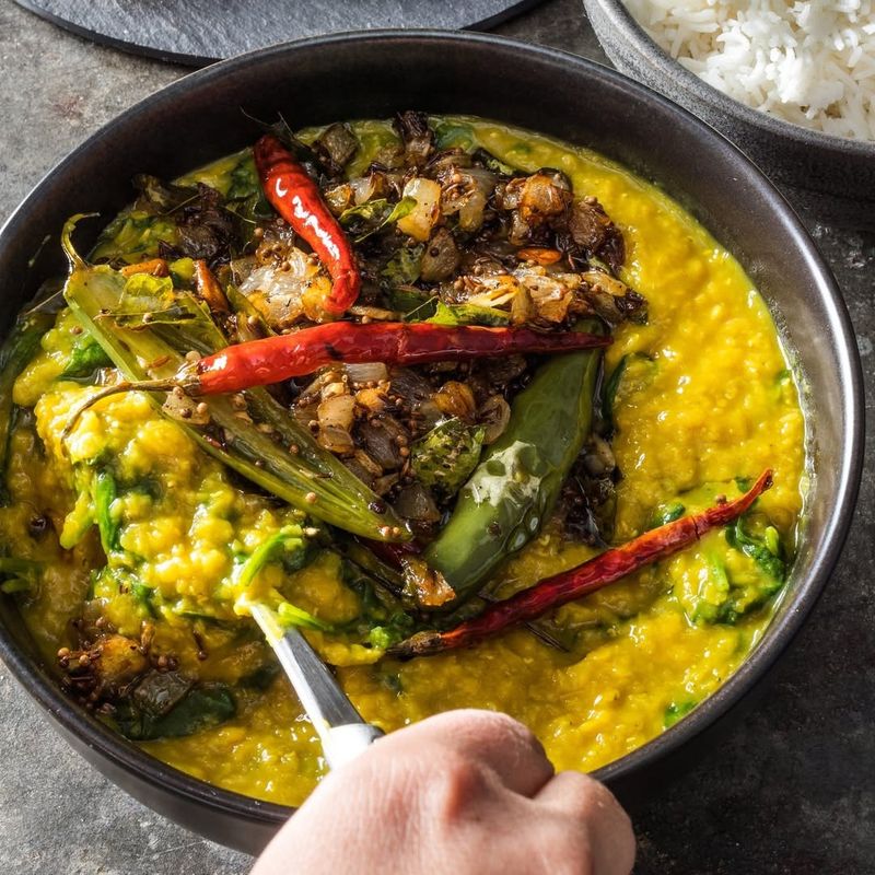 Spinach Dal (India)