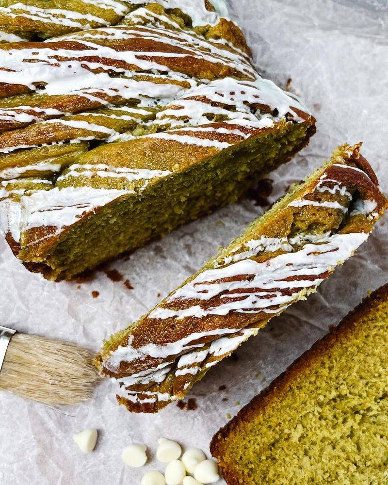 Matcha Green Tea Keto Bread